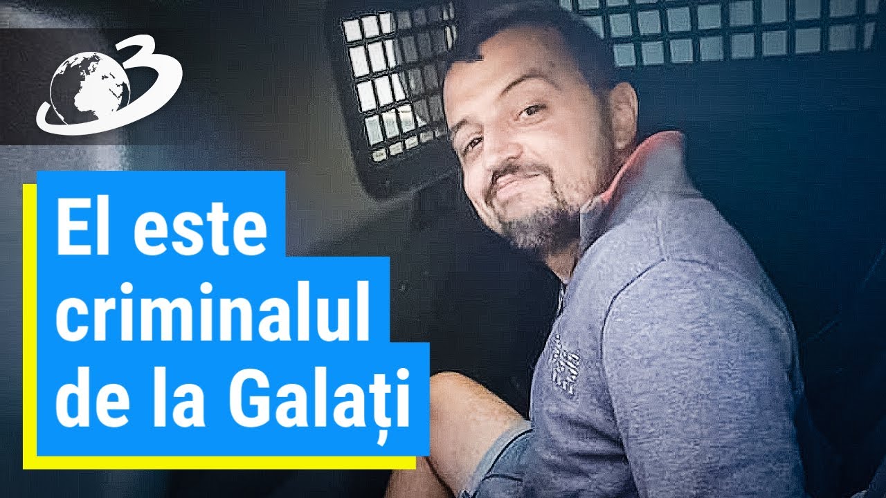 Gesturi sfidătoare, făcute de presupusul criminal de la Galaţi