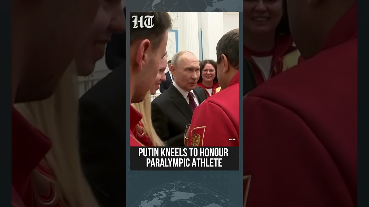 Putin Takes a Knee to Honor Russia&rsquo;s Paralympic Heroes at State Awards Ceremony | #shorts