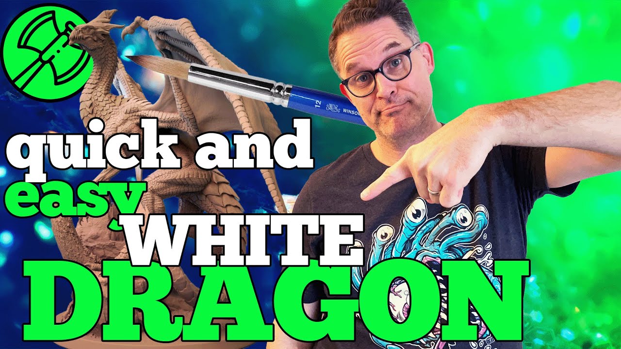 Quick and Easy Painting Lord of the Print White Dragon Mini
