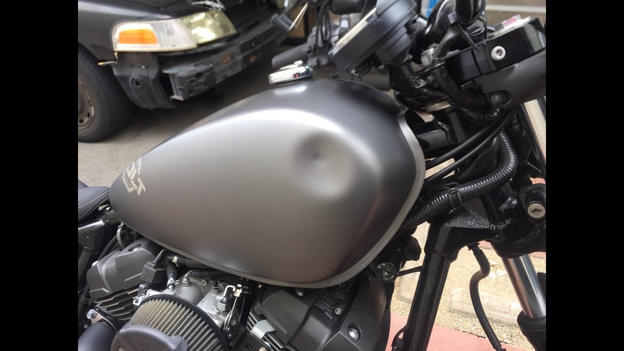 Paintless dent Repair Yamaha bolt Matte finish Dents No More