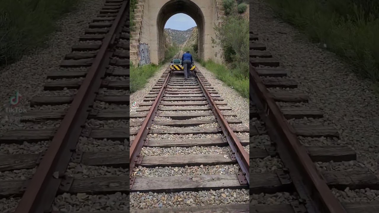 Railcart ride in Tecate Mexico #train #adventure #abandoned #awesome