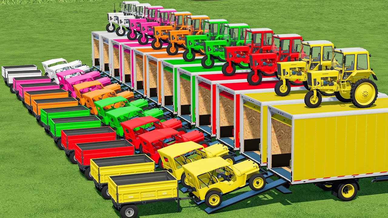 JEEP With Colour - Mini Tractor With Truck In Fs22 | Farming Simulator 22 |