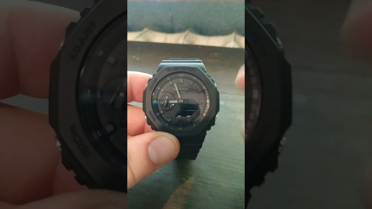настройка Casio G-Shock GA 2100. Калибровка стрелок в ручную.