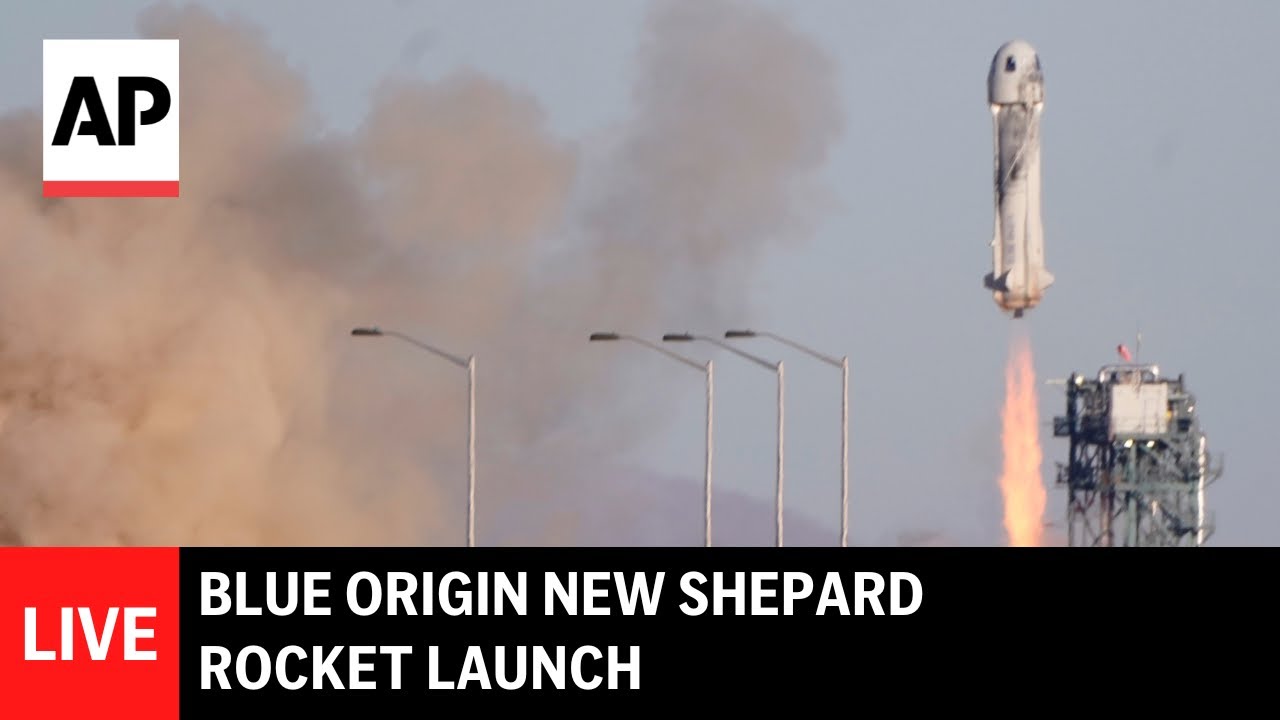 LIVE: Blue Origin New Shepard rocket launch, carrying first wheelchair user to space (scrubbed)