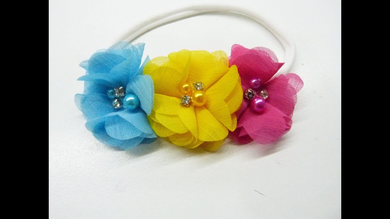 DIY FLOR DE TELA TELA VELO FACIL🌼🌸 How to make flowers, Manualidadeslahormig