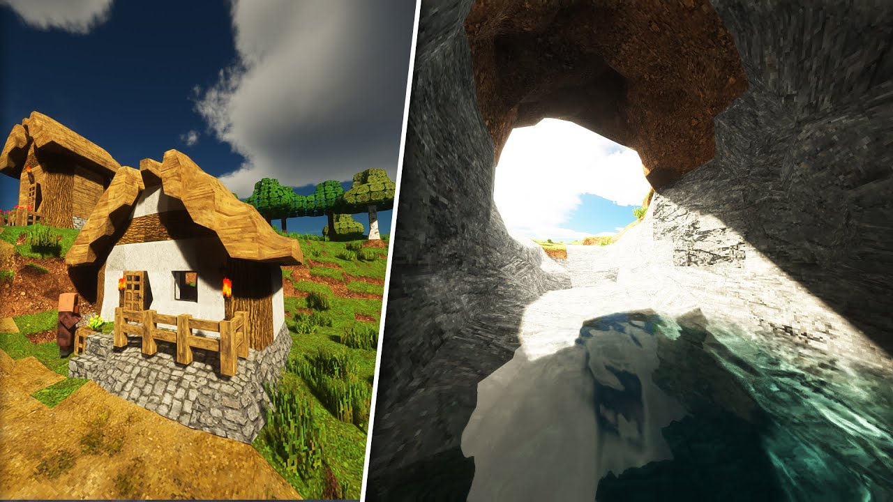 Is this even Minecraft? No Cubes + Raytracing + Patrix Resourcepack - Exploring NoCubes Mod In 2025!