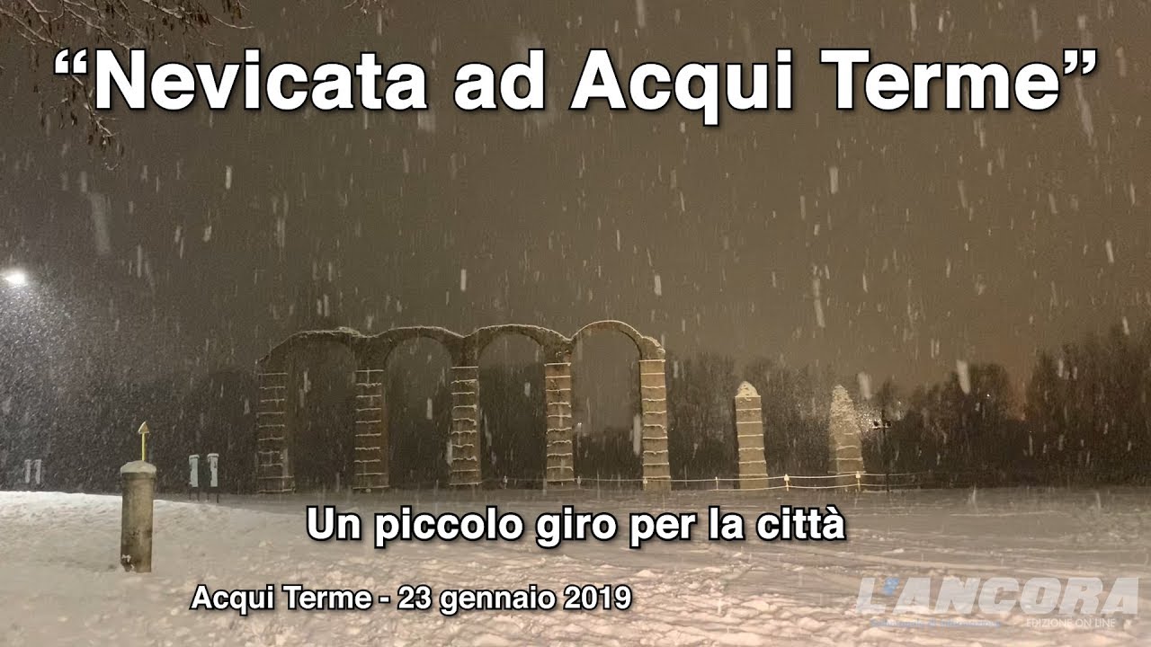 Nevicata ad Acqui Terme del 23 gennaio 2019