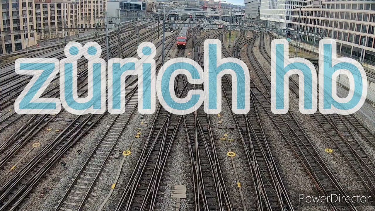 🚆 Z&uuml;rich HB timelapse SBB CFF FFS 🚆
