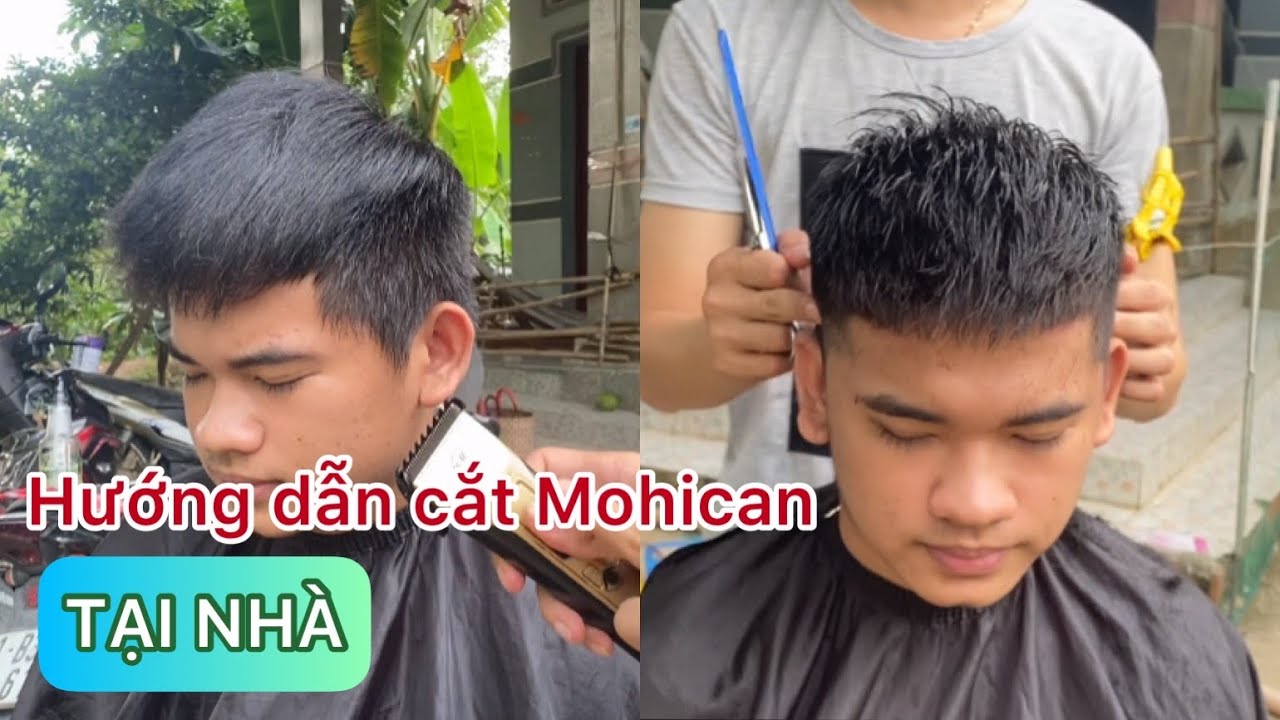 Hướng Dẫn Cắt Tóc Tại Nhà Đơn Giãn | Hướng Dẫn Cắt Mohican Chi Tiết