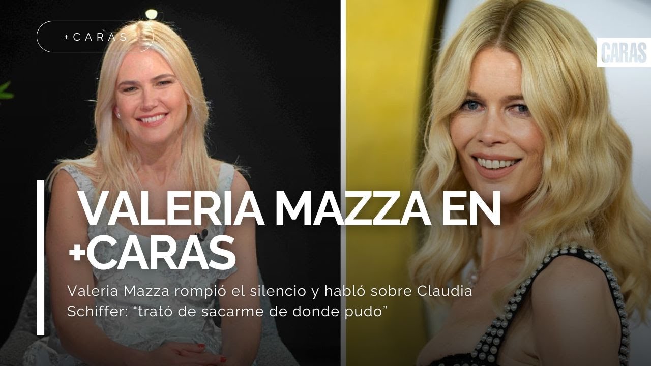 Valeria Mazza rompió el silencio y habló sobre Claudia Schiffer