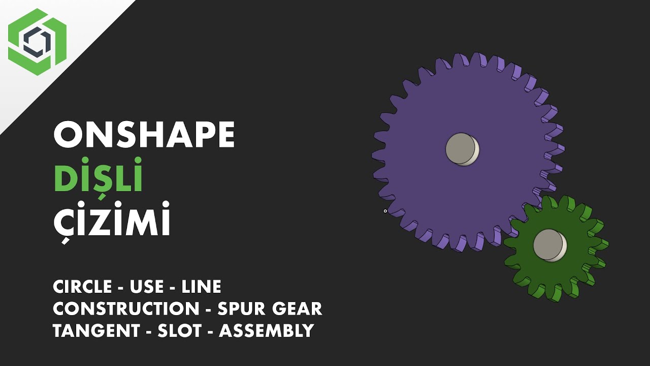 OnShape 3D Programı - Dişli Çizim #onshape