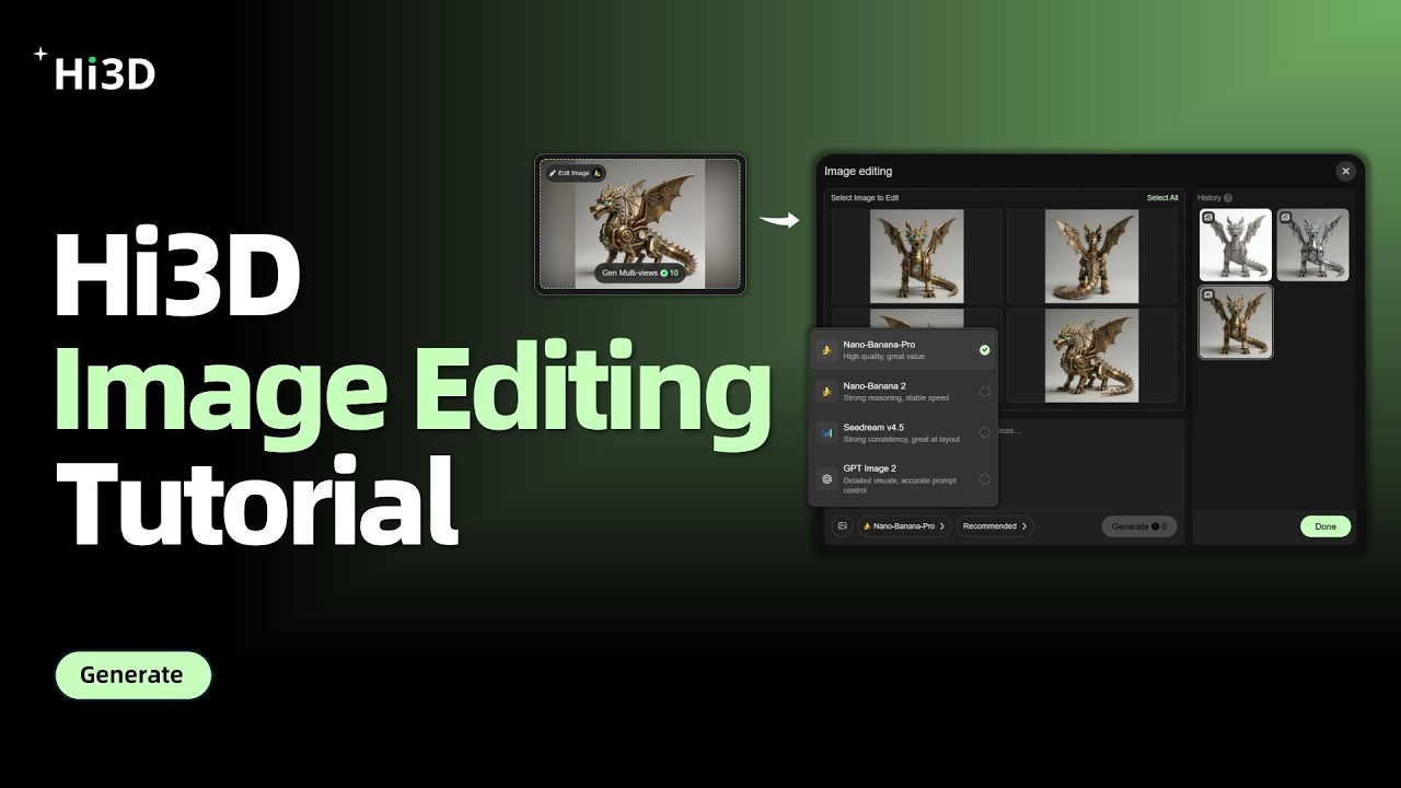 Hi3D Image Editing is officially live！
