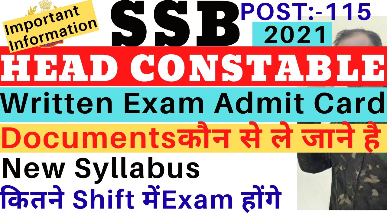 SSB HCM Written Exam Admit Card 2026 😍 SSB HCM Written Exam Documents 2026❤SSB HCM New Syllabus 2026