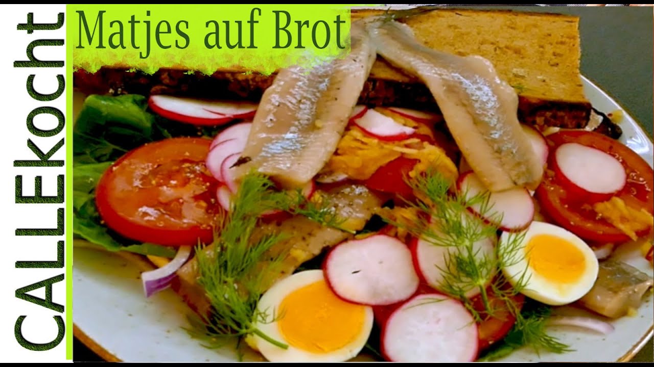 Neue holländische Matjes auf Brot - einfach und lecker - Rezept 2021