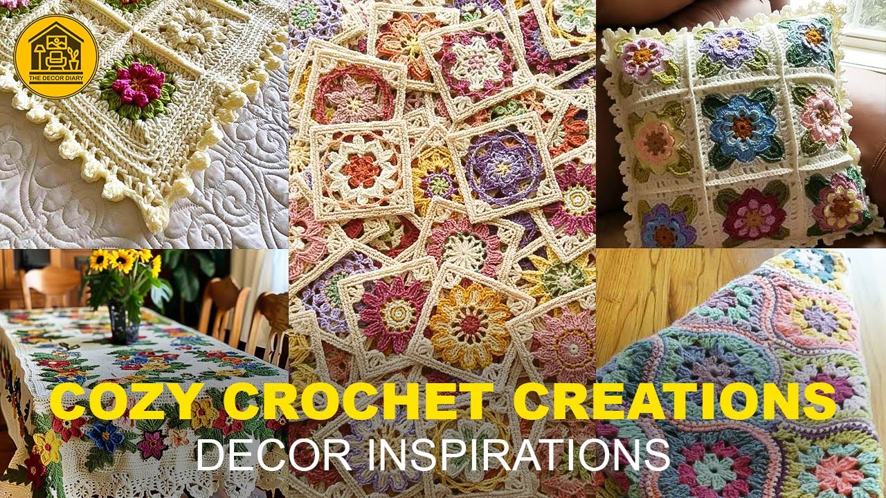 70+ WHIMSICAL CROCHET HOME DECOR IDEAS IN 2024: Discover the Charm of Crochet Designs /Shabby Chic