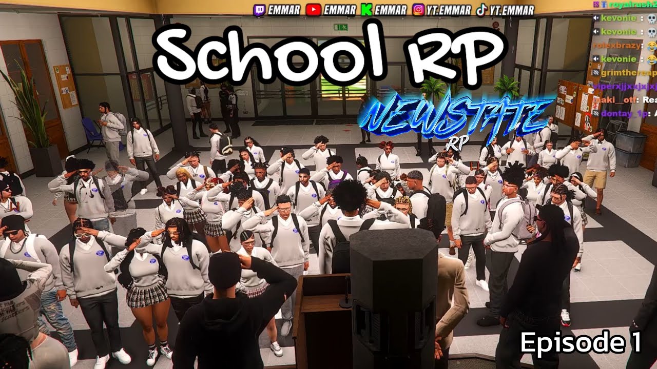 My First Day at School In New State RP 💙 Ep 1