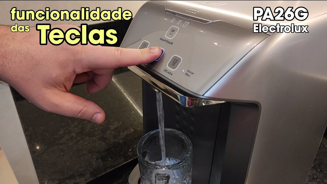 Como usar o purificador Electrolux PA26G, funcionalidade de cada tecla e pra que serve