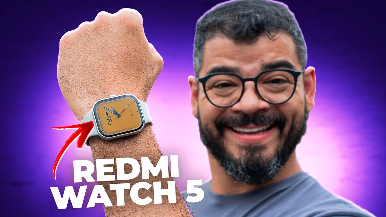 REDMI WATCH 5 - O SMARTWATCH TOP DA XIAOMI COM GPS, TELA GIGANTE, MUITA BATERIA E MAIS!