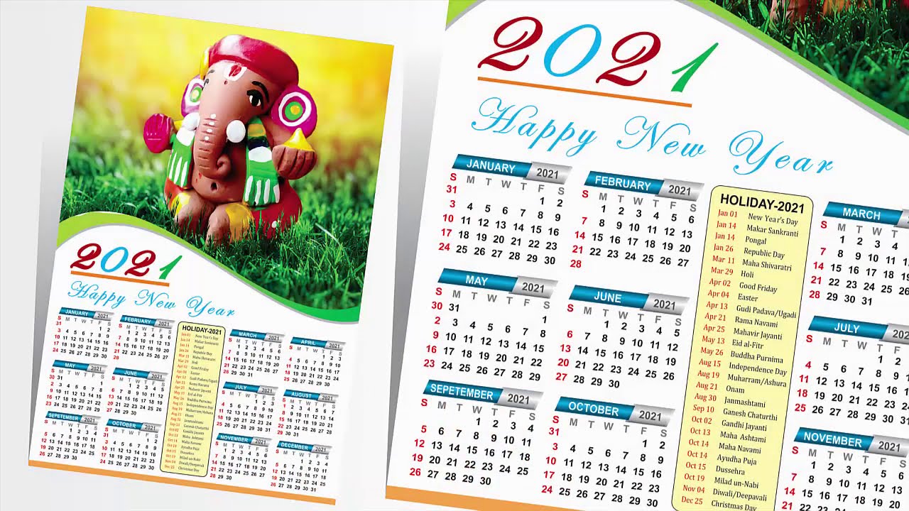 #275 | How to Make Calendar | Calendar Design 2021 | Basic CorelDraw in Hindi