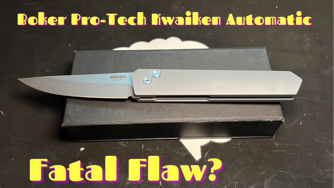 Мне следовало верить отзывам... Обзор автоматического ножа Boker Plus Pro - Tech Kwaiken