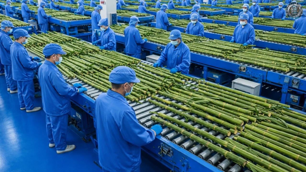 INSIDE THE 500,000-TON BAMBOO FACTORY: TRANSFORMING FRESH BAMBOO INTO LUXURY EPOXY MASTERPIECES