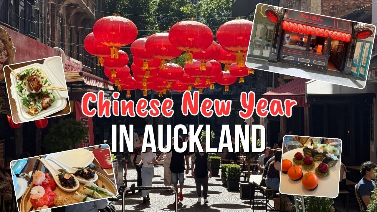 Auckland Chinese New Year Vlog | High Tea, City Celebrations, Street Food, Lou Hei |