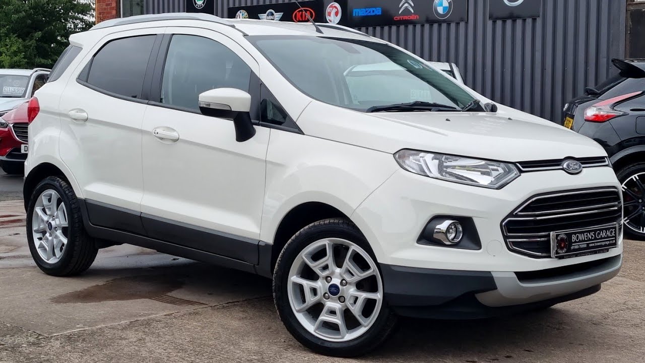 2017 (67) Ford Ecosport Titanium 1.0 EcoBoost 5Dr in Diamond White. 14k Miles. 5 Services. £10,990
