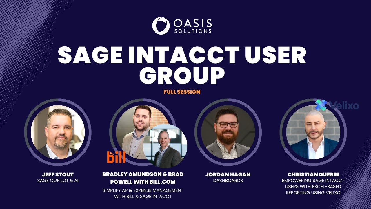 Sage Intacct User Group | Full Session
