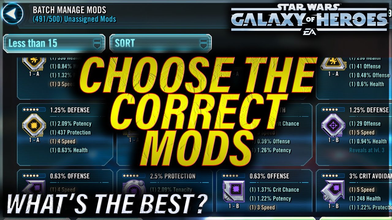 CHOOSE YOUR MODS WISELY