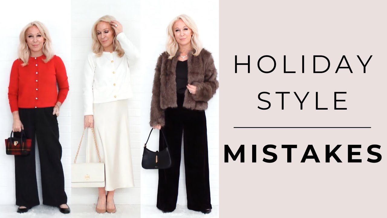 Kitschy Christmas Sweaters are CRINGE! Holiday Style Mistakes for Women Over 40