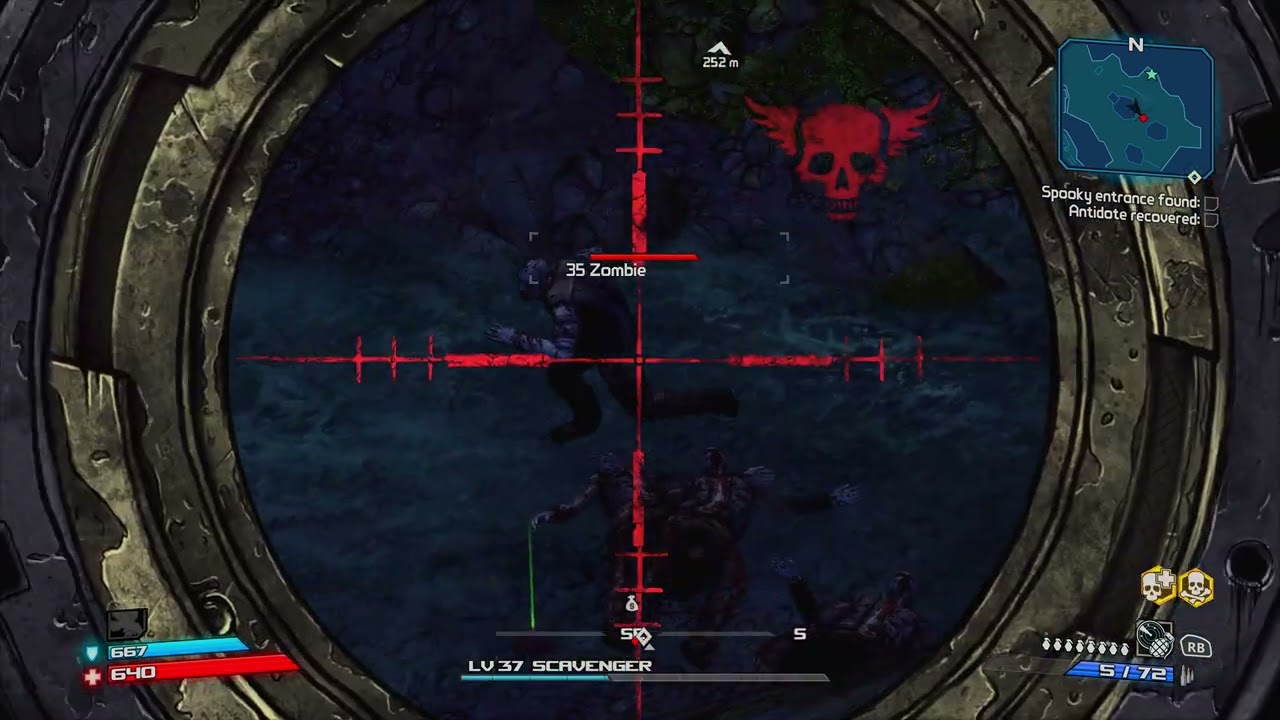 Borderlands: GOTY - Part 38 Zombies! (SOLO) NO AIM ASSIST