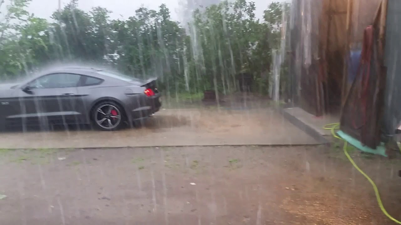A microburst rain storm today July 8 2020