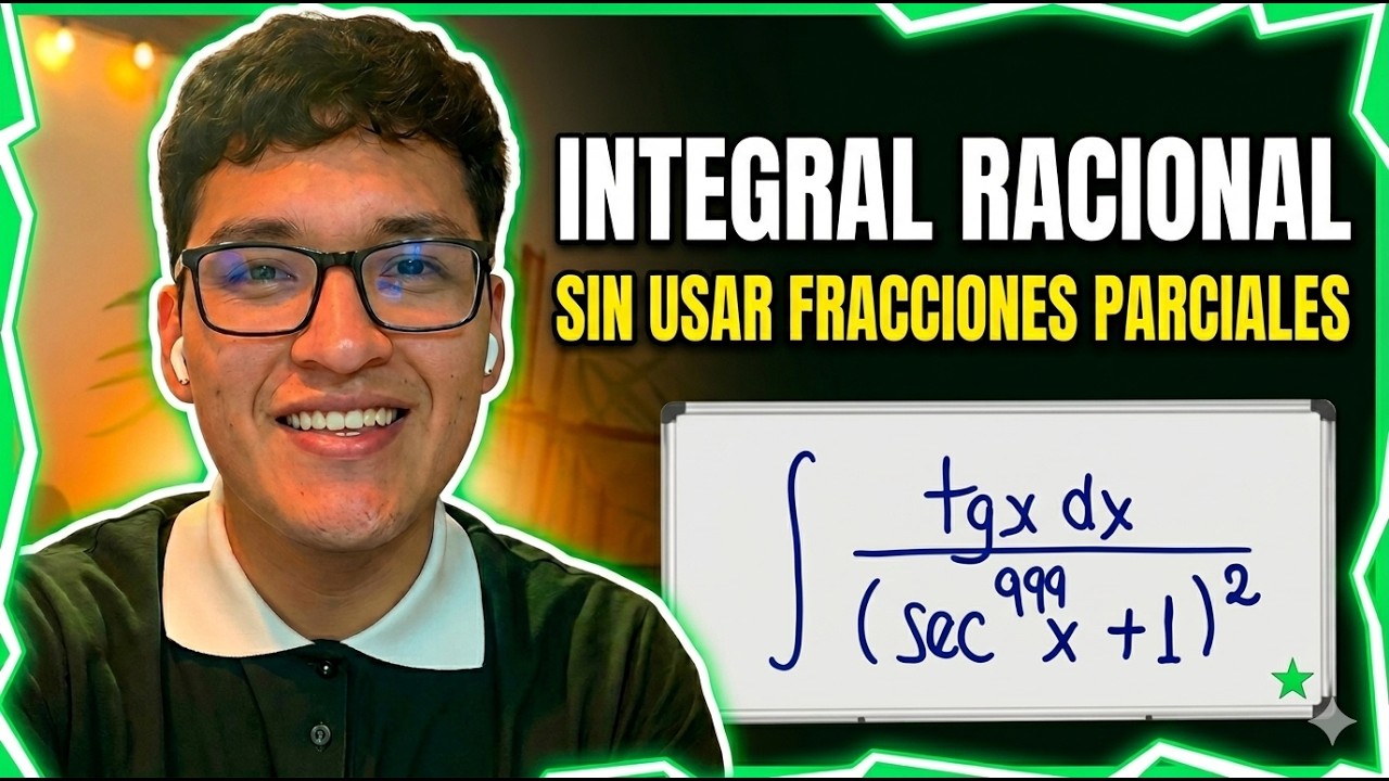 Resolución de una Integral Indefinida racional sin usar fracciones parciales #uni #cálculointegral