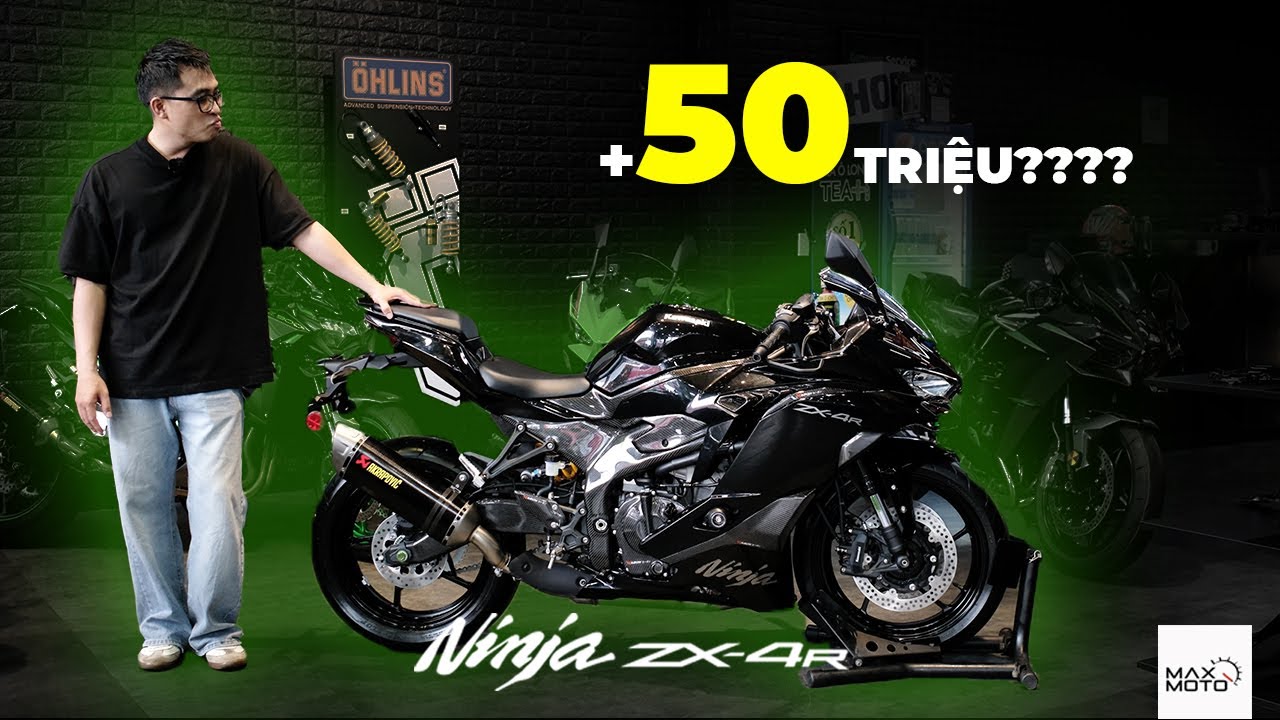 Review Kawasaki ZX-4R, bỏ ra thêm 50 triệu sở hữu bản độ liệu có đáng????  | MaxMoto | Dờ