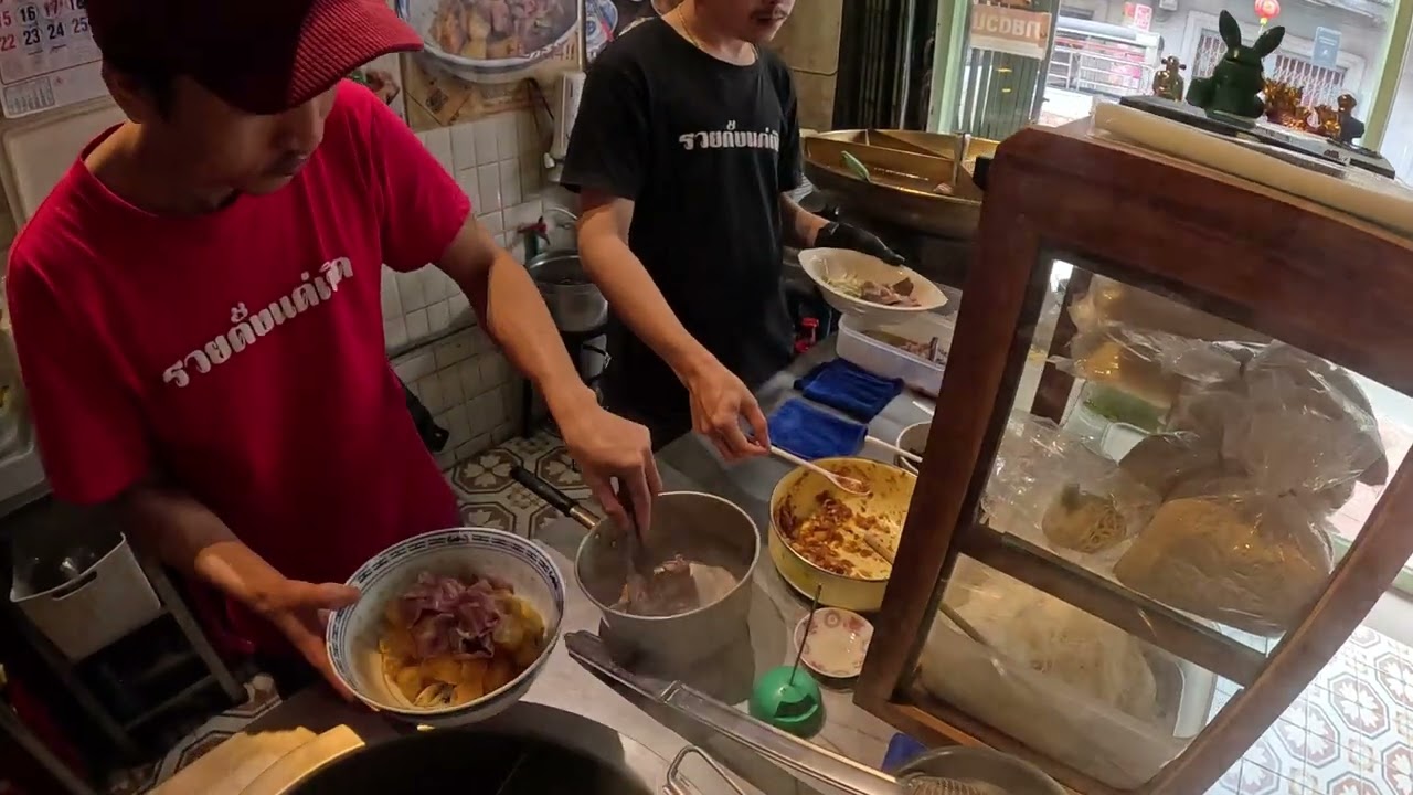 Beef Noodles at Songwat Bangkok Thailand