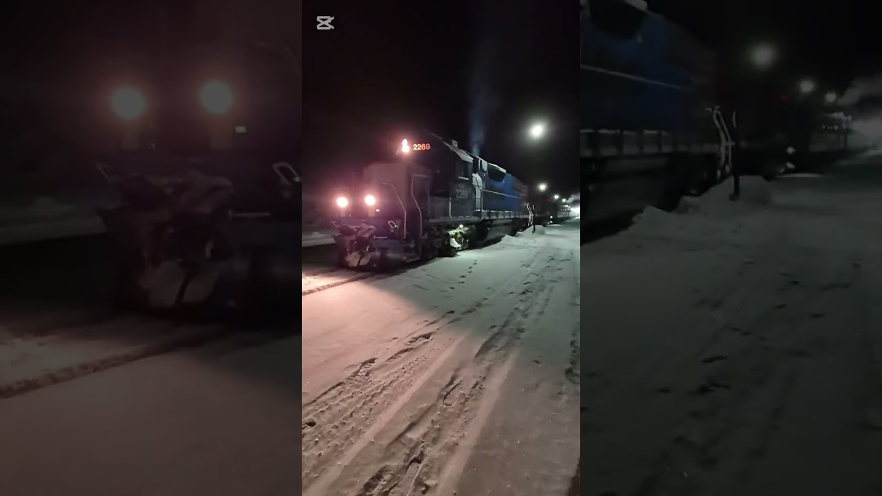 The Puk Train KRC Arriving at The Pas Train numbers 2269 and 1034 on February th24 2026