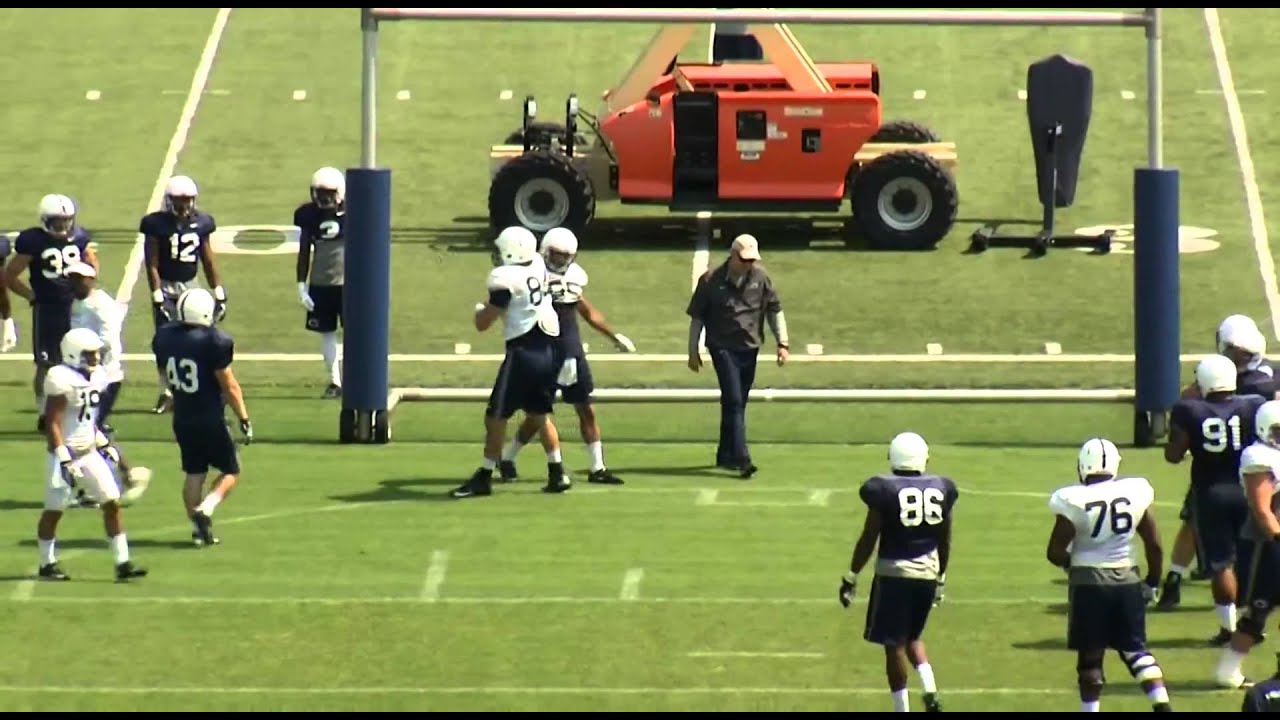 Matt Lehman Tight End Practice Routes