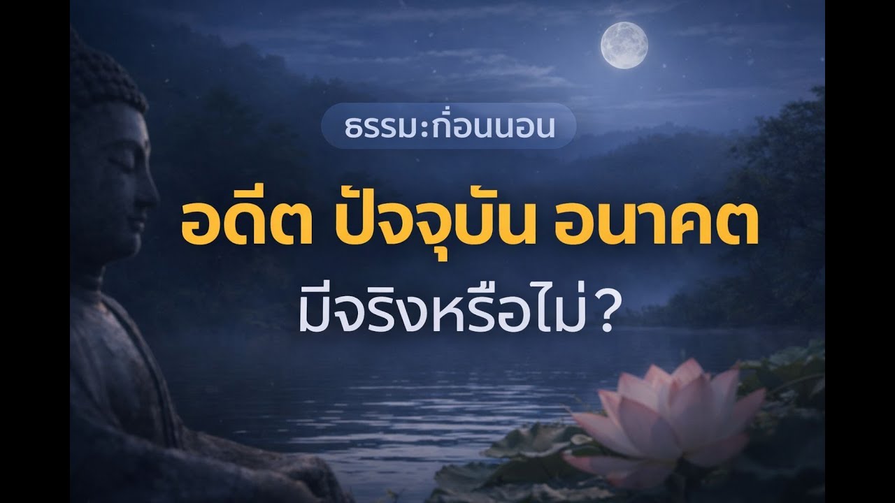 ธรรมะก่อนนอน อดีต ปัจจุบัน อนาคต มีจริงหรือไม่ ?