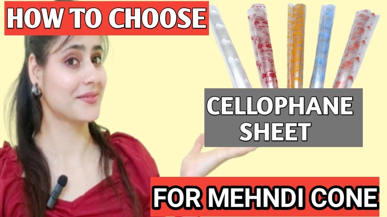 Cellophane sheet || Best cellophane sheet for mehndi cones