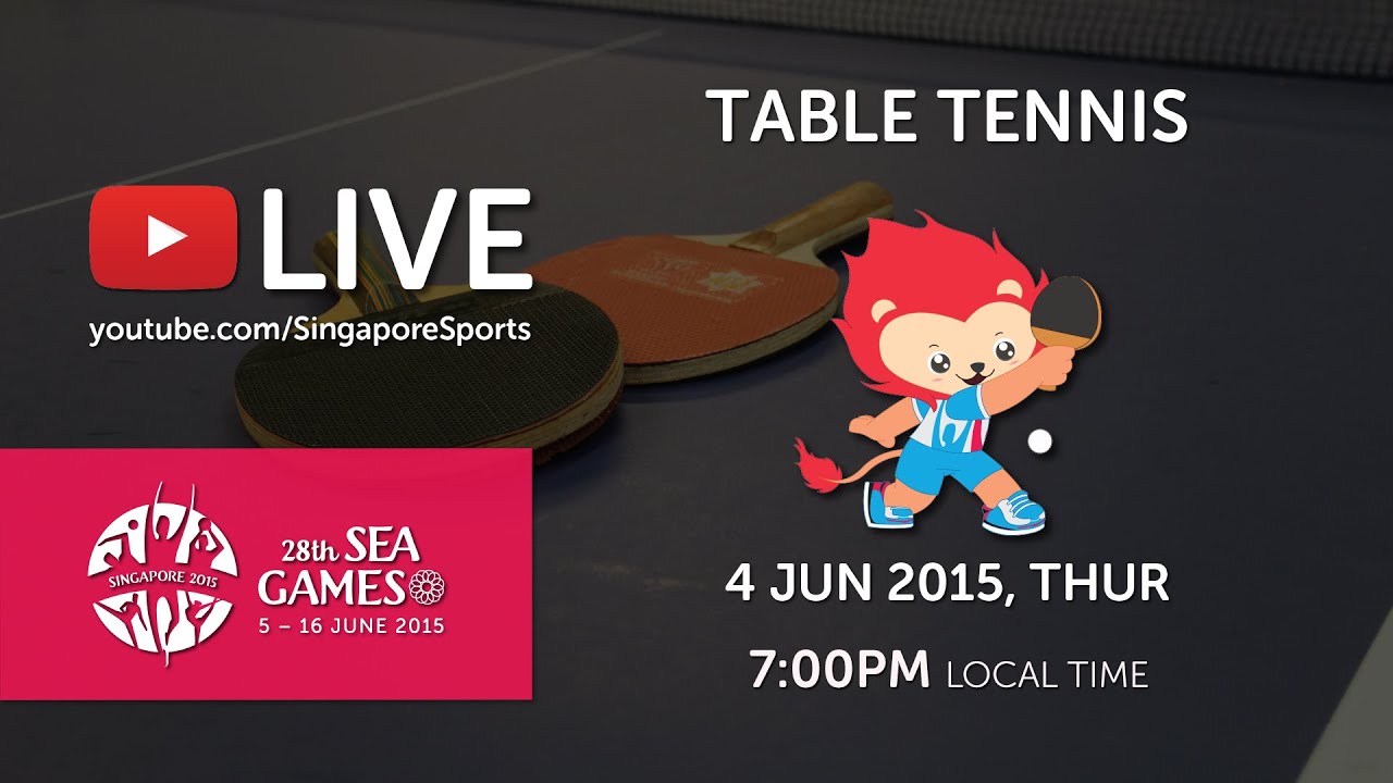 Table Tennis (Women's & Men's Singles Finals) | 28th SEA Games Singapore 2015