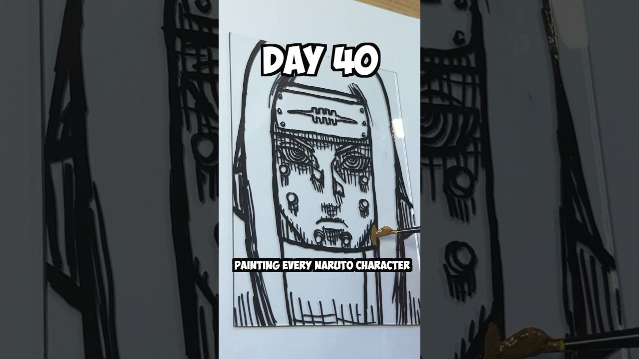 Day 40 Painting EVERY Naruto Character - Pain (Human Path)🤯 