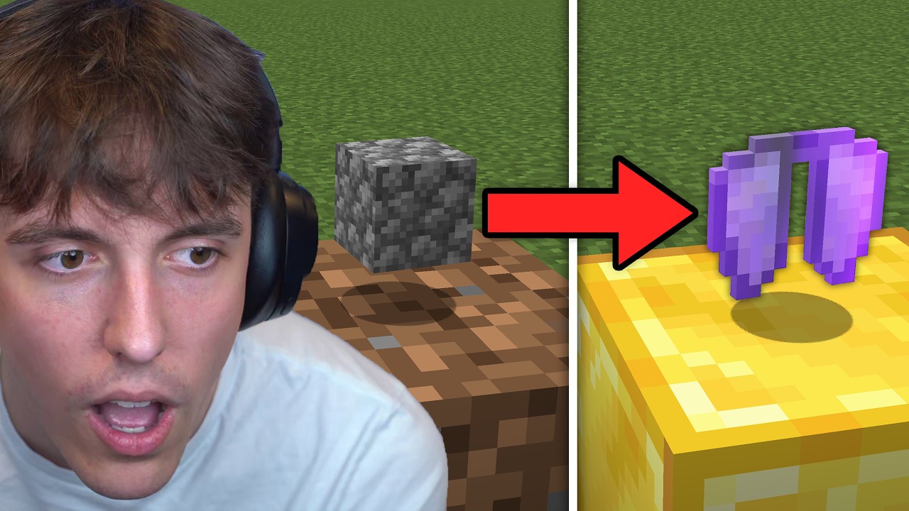 He Turned Cobblestone Into an Elytra