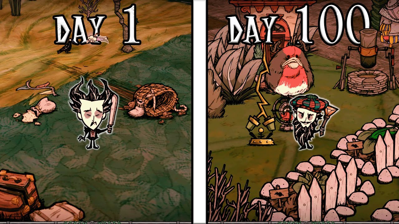 I SURVIVED 100 DAYS in Don't Starve Hamlet!
