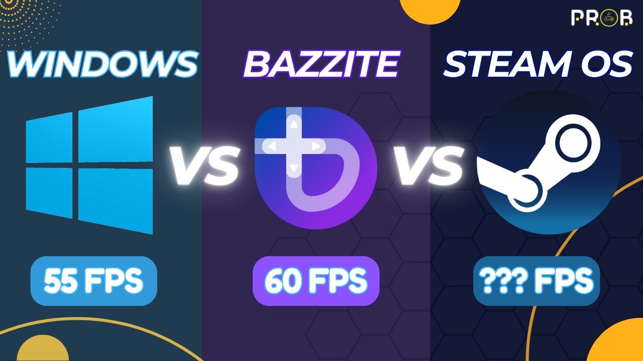 STEAM OS vs BAZZITE vs WINDOWS confronto prestazioni