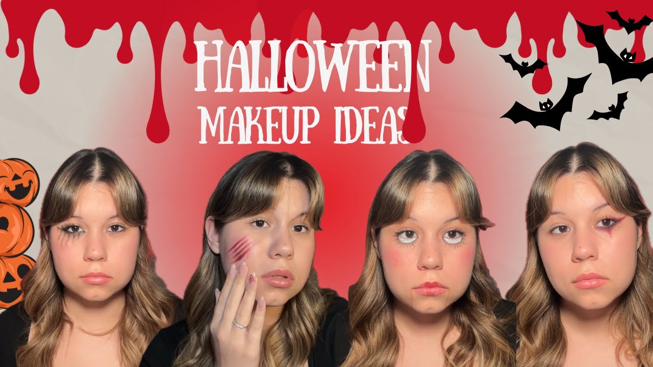Easy Halloween Makeup Ideas | Witch, Clown, Doll & Scratch 👻