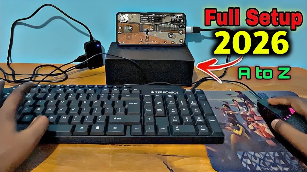 Keyboard and Mouse se Free Fire Khele | How to Play Free Fire Keyboard and Mouse in Mobile