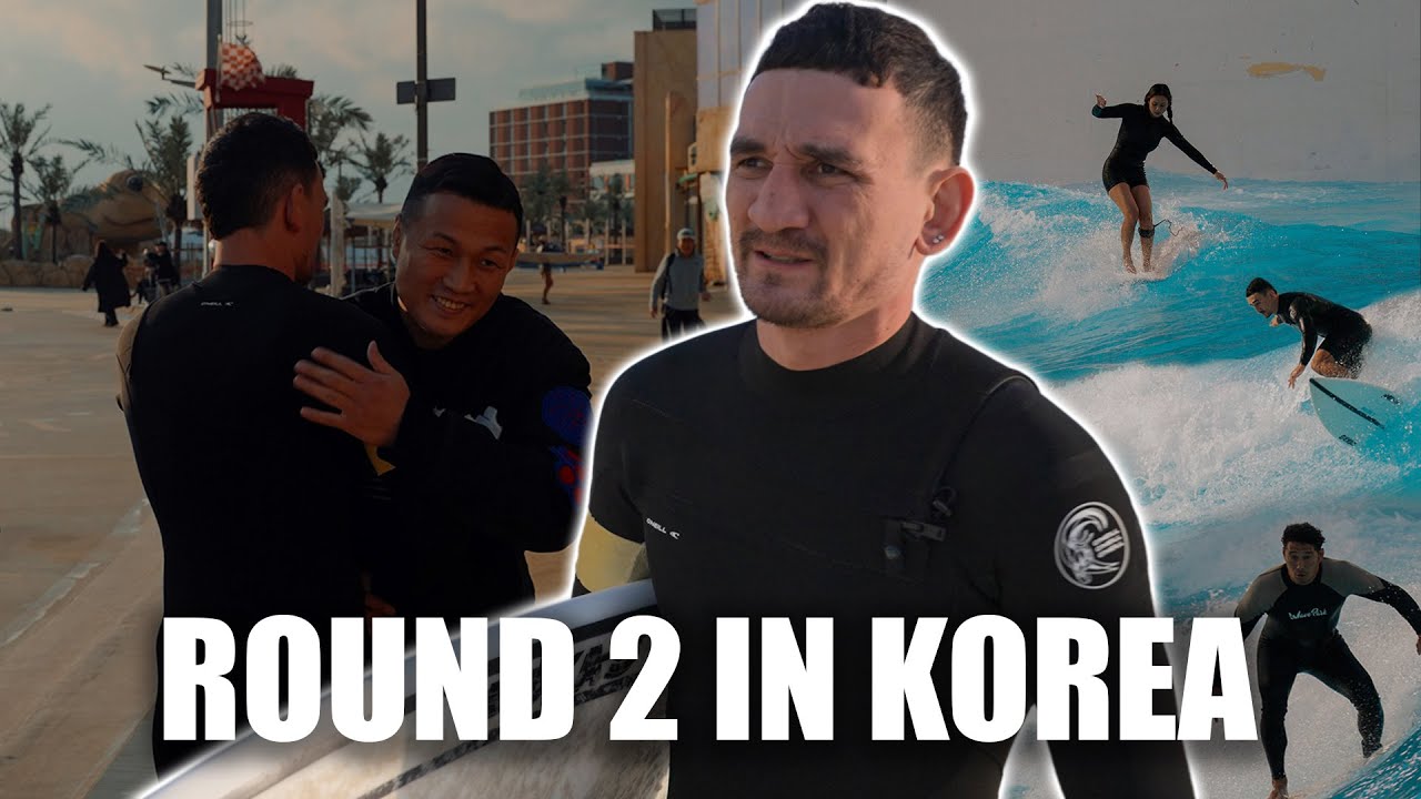 Max Holloway Surfed Korea... In 50° Weather