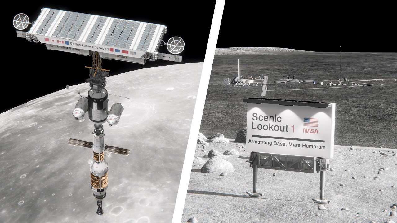 A Colony on the Moon | Kerbal Space Program Cinematic