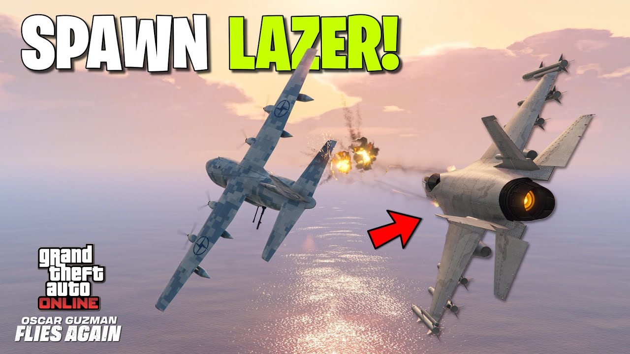 Как вызвать Lazer Jet в финале задания Titan Job | GTA Online