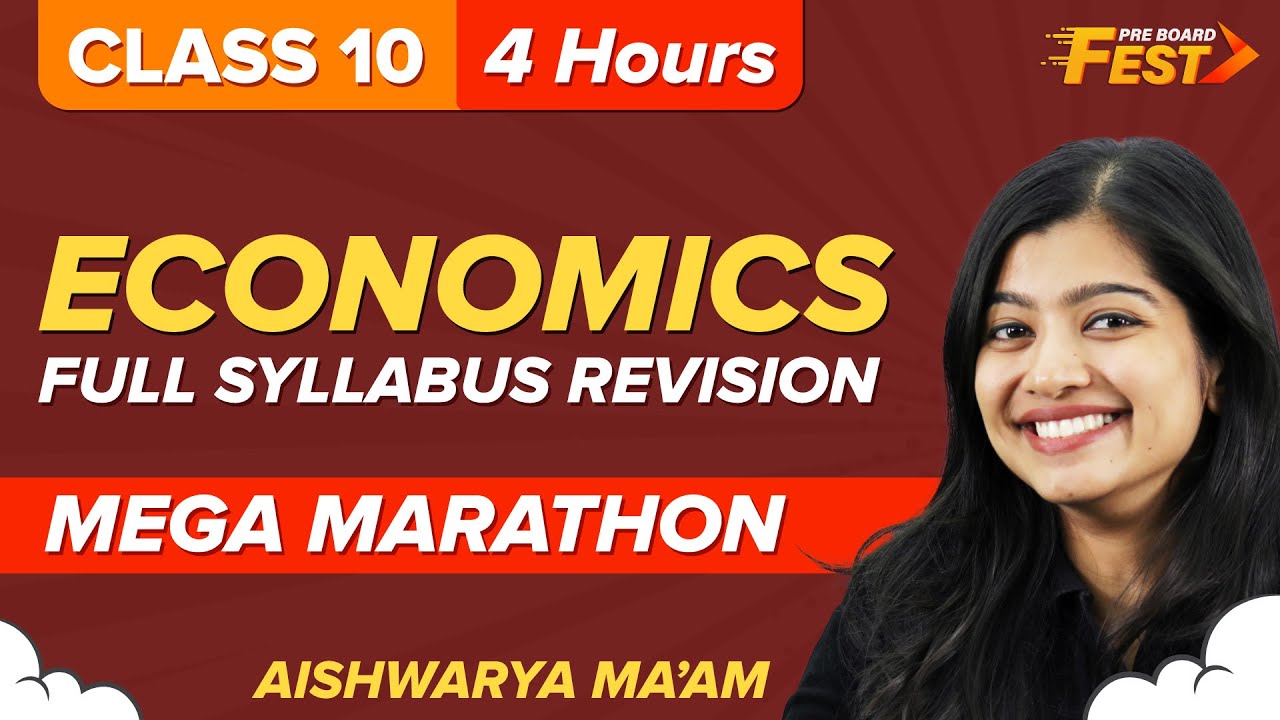 CBSE Class 10 SST Economics Mega Marathon (Full Syllabus Revision) | Class 10 Pre-Boards Exams 2023